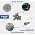 High Strength Polypropylene PP Twist Bundle Fiber Polypropylene Stranded Fiber for Concrete